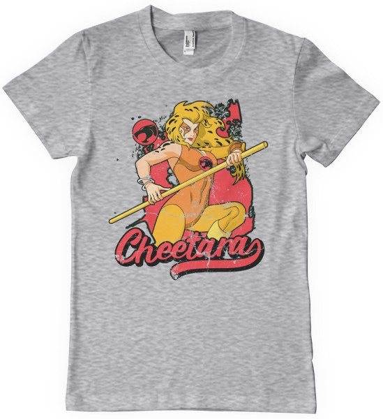 Bored of Directors Thundercats - Cheetara Distressed T-Shirt Heathergrey