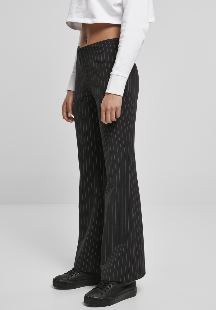 Black/White Pants Lifestyle Pin Urban Ladies Hose | | Pants Damen | Stripe Classics Flared Women