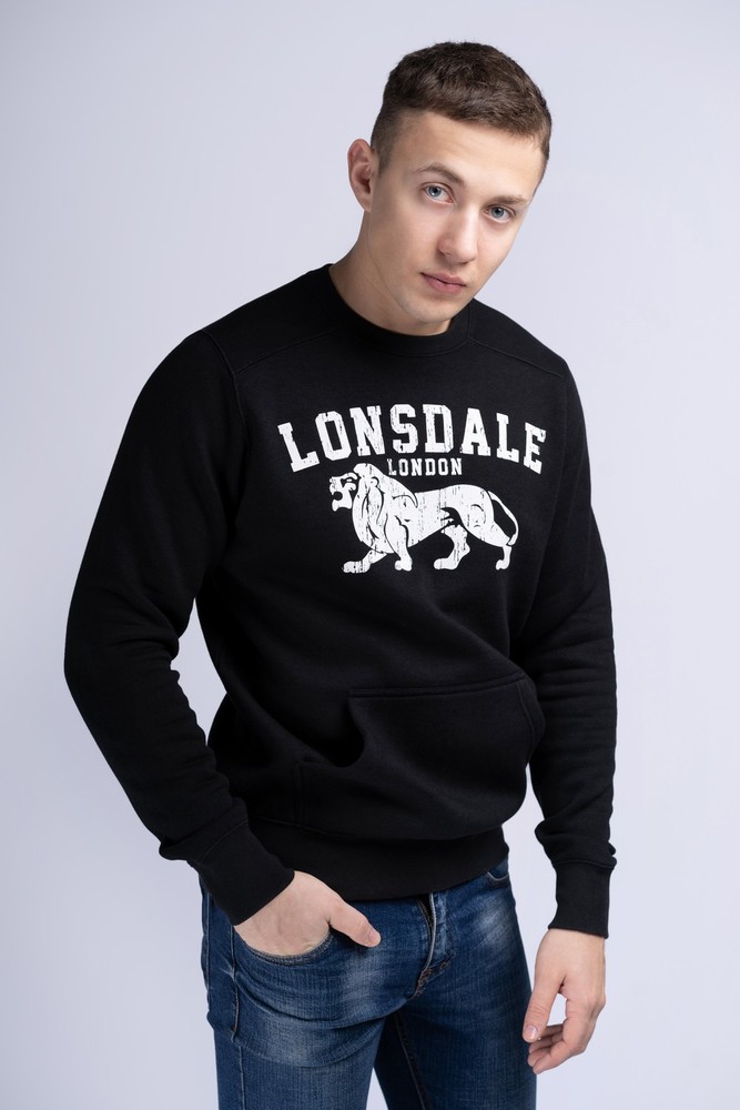Lonsdale Sweatshirt Kersbrook Rundhals Sweatshirt schmale Passform - Herren / Unisex