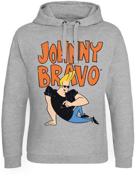 Johnny Bravo Epic Hoodie Heathergrey