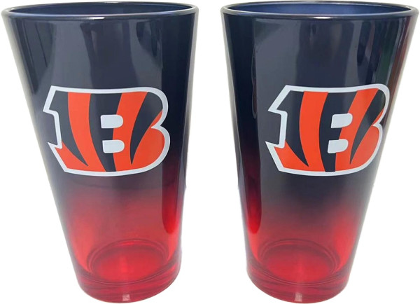 Cincinnati Bengals Pint Glass Set 3023436-16 oz./475 ml