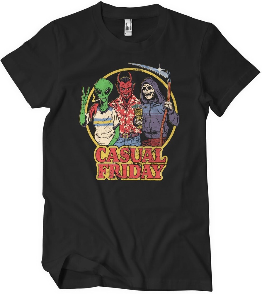 Steven Rhodes Casual Friday T-Shirt Schwarz - Herren / Unisex