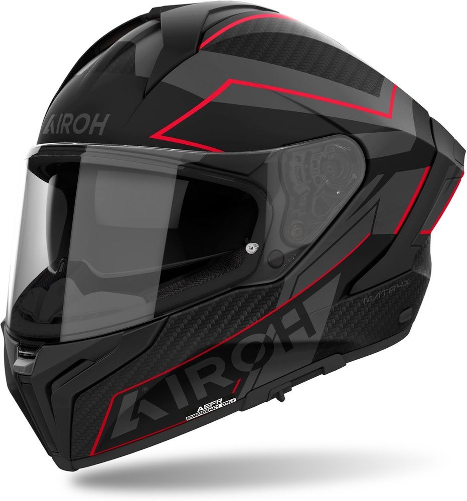 Airoh Integralhelm Helmet Matryx Sentinel Rot Matt 57-25025 - Herren / Unisex