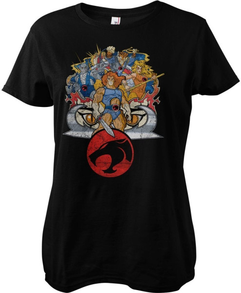 Bored of Directors Thundercats Team-Up Girly Tee Damen T-Shirt Black