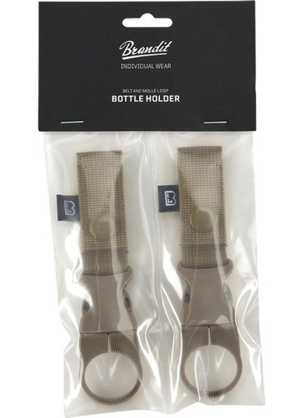 Brandit Herren Befestigung Belt and Molle Loop Bottle Holder 2 Pack Camel