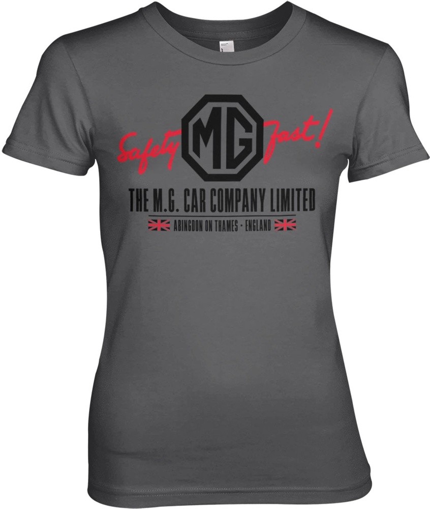 The MG Cars Co. England Girly Tee Damen T-Shirt Dark-Grau - Damen