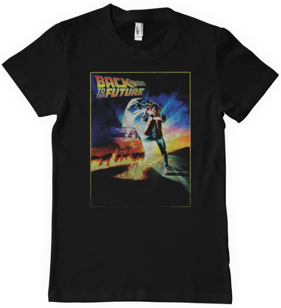 Back To The Future Vintage Poster T-Shirt Black