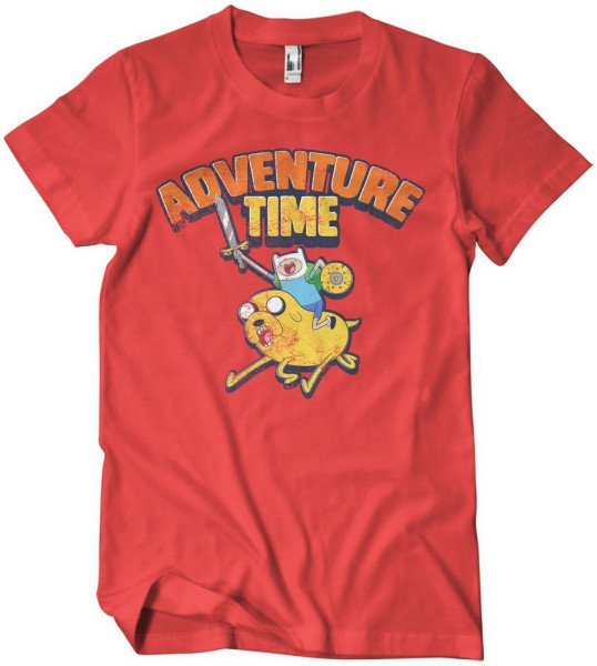 Adventure Time Washed T-Shirt Red