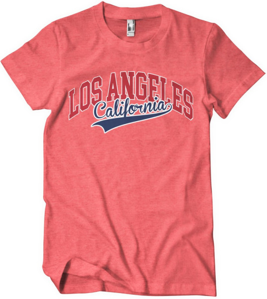Los Angeles California T-Shirt Red-Heather