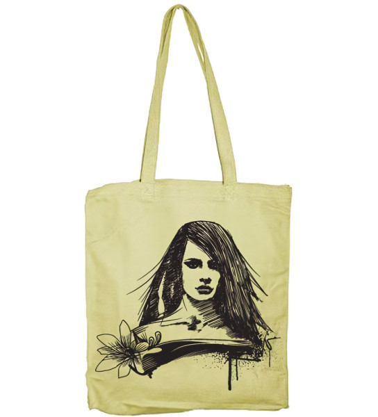 Hybris Chalk Flower Girl Tote Bag SH-8-50885-LFH2-8