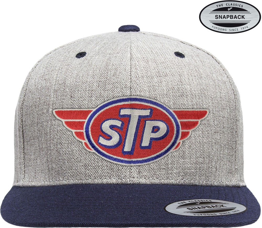 STP Patch Premium Snapback Cap Heather-Grau-Blau - Herren / Unisex