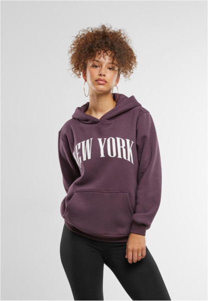 Mister Tee Damen New York Ladies Fluffy Hoody MST239