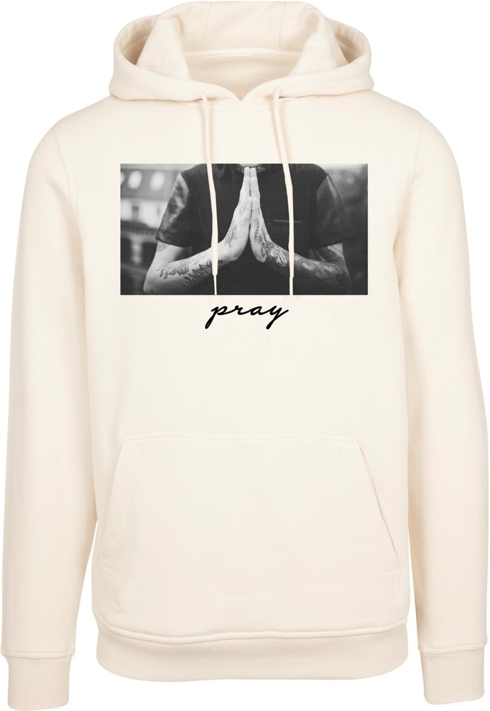 Mister Tee Sweatshirt Pray Hoody Sand - Herren / Unisex