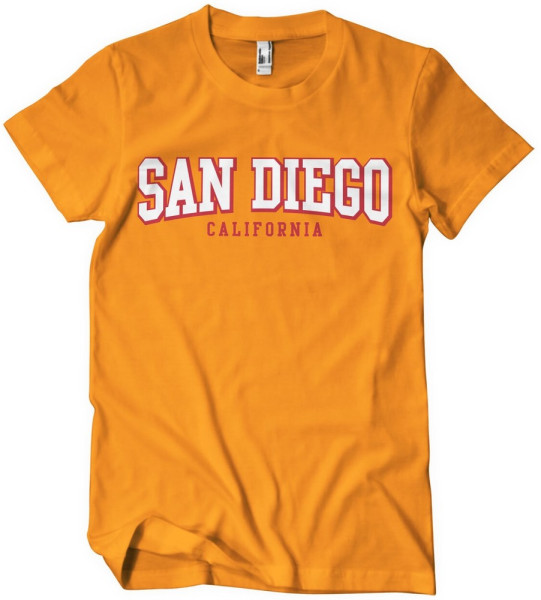 San Diego California T-Shirt Orange