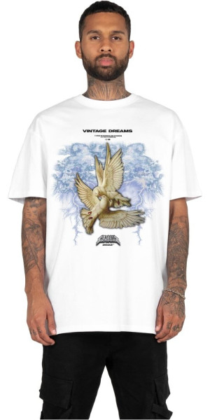MJ Gonzales T-Shirt Vintage Dreams V.1 Heavy Oversized Tee 2.0 White