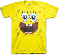 SpongeBob SquarePants Sponge Happy Face T-Shirt Yellow SpongeBob SquarePants Sponge Happy Face T-Shirt Yellow