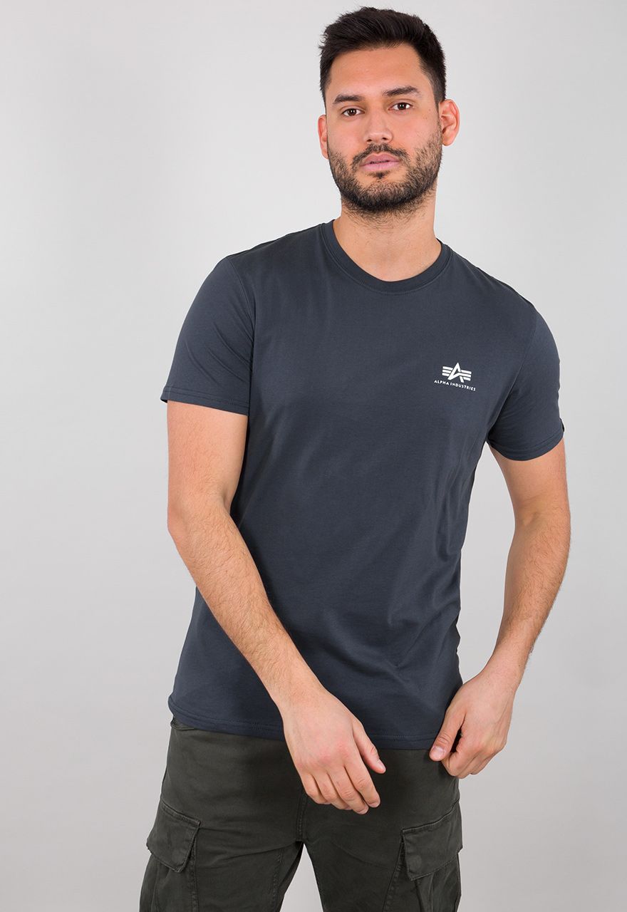 Alpha Industries T-Shirt Basic Small Logo Navy Blue | T-Shirts / Tops | Men  | Lifestyle