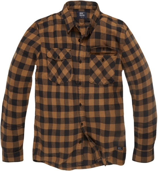 Vintage Industries Karo-Hemd Harley Shirt Yellow Check
