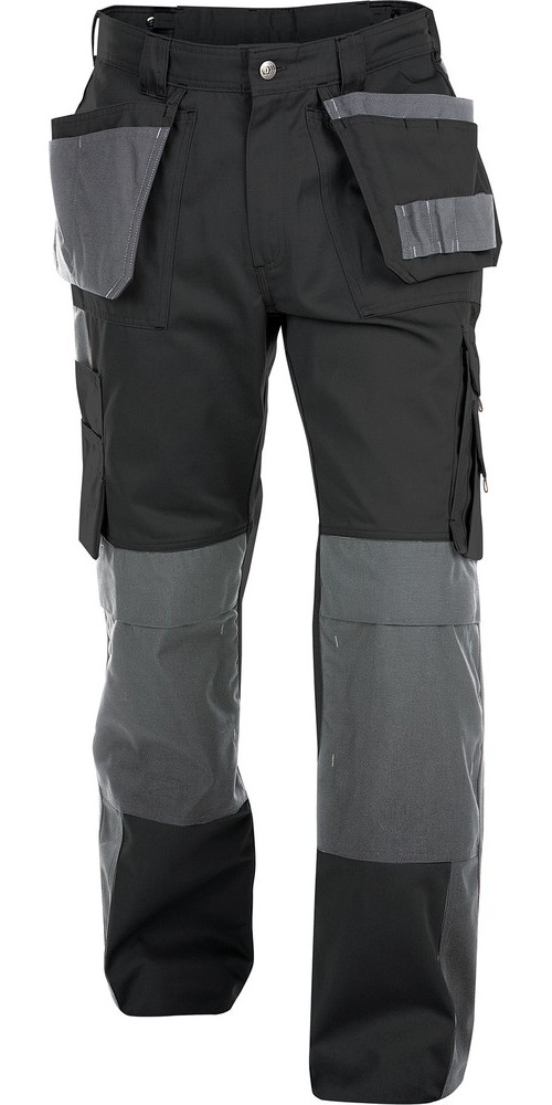 Dassy Zweifarbige Arbeitshose mit Holstertaschen und Kniepolstertaschen Seattle PESCO61 Schwarz/Zeme - Herren / Unisex