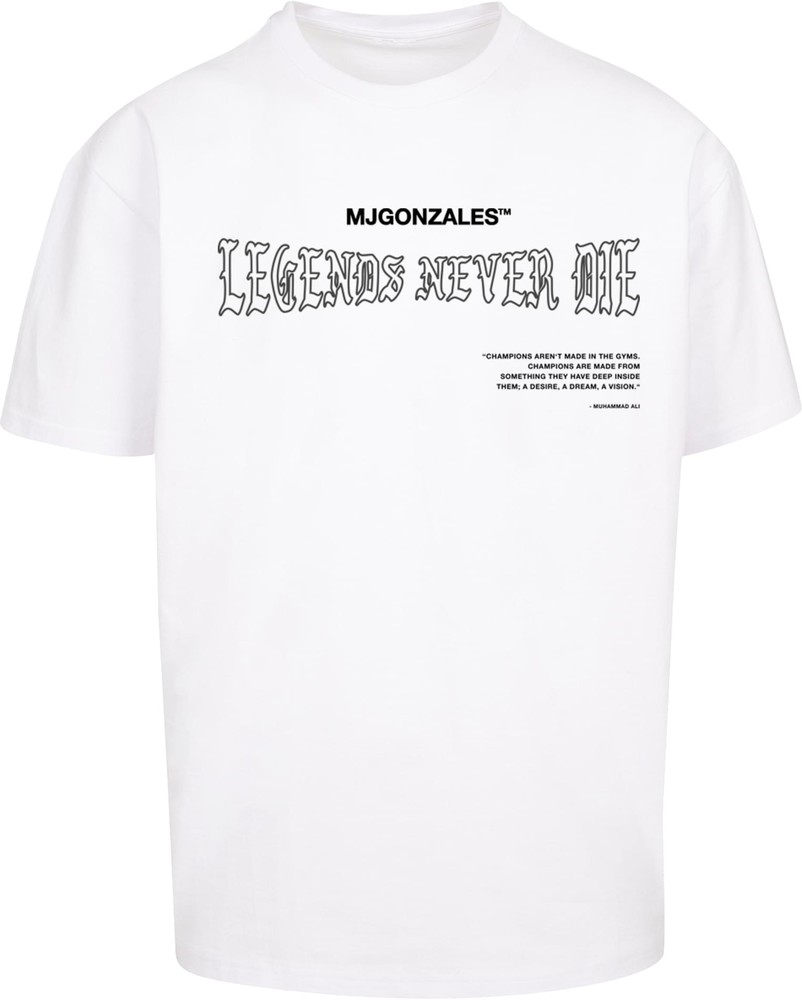 MJ Gonzales T-Shirt Legends Never Die Heavy Oversized Tee 2.0 Weiß - Herren / Unisex