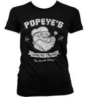 Vorschau: Popeye's Shaving Cream Girly T-Shirt Damen Black Vorschau: Popeye's Shaving Cream Girly T-Shirt Damen Black