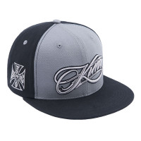 WCC West Coast Choppers Cap Kimi Raikkönen Cross Logo Snapback Flatbill Black/Grey