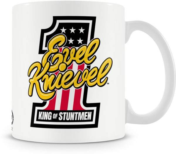 Evel Knievel King Of Stuntmen Coffee Mug White