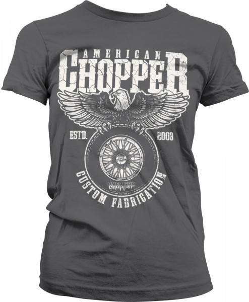 American Chopper Custom Fabrication Girly Tee Damen T-Shirt Dark-Grey