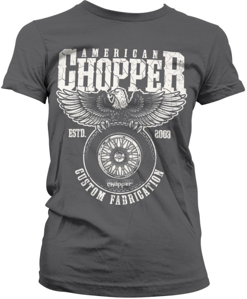 American Chopper Custom Fabrication Girly Tee Damen T-Shirt Dark-Grey