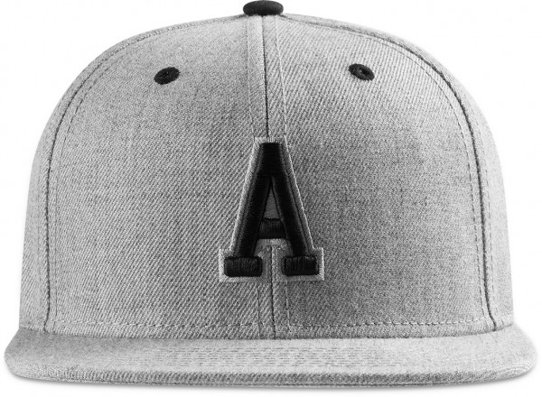 MSTRDS Cap A Letter Snapback Heather Grey