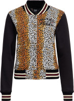 Queen Kerosin Damen College Sweat Jacket Leo "Rock`N Roll" QKI34005