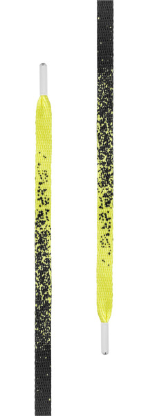 Tubelaces Schnürsenkel Gold Flat Splatter Pack (Pack of 5 pcs.) Yellow/Black-130 cm
