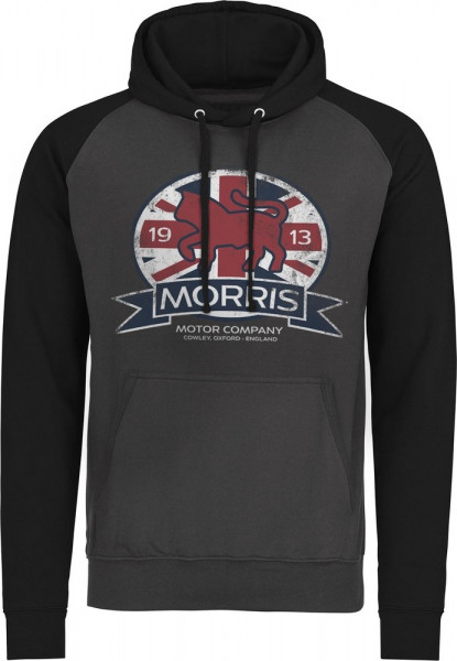Morris Motor Co. England Baseball Hoodie Dark-Grey-Black