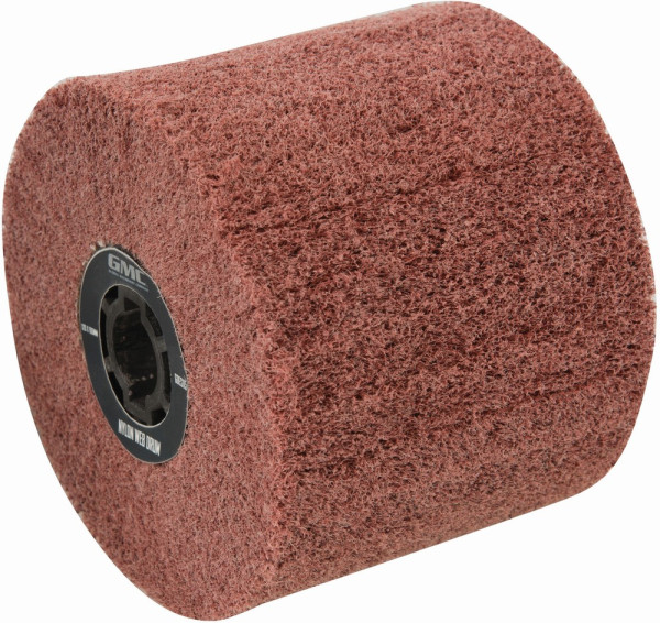 GMC Schleifzubehör Nylonvlieswalze für Satiniermaschinen Nylonvlieswalze, 100 x 115 mm, 80er-Körnung