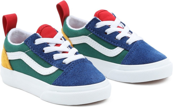 Vans Kinder Kids Lifestyle Classic FTW Sneaker Td Old Skool Elastic Lace (Vans Yacht Club) Blue/Gr