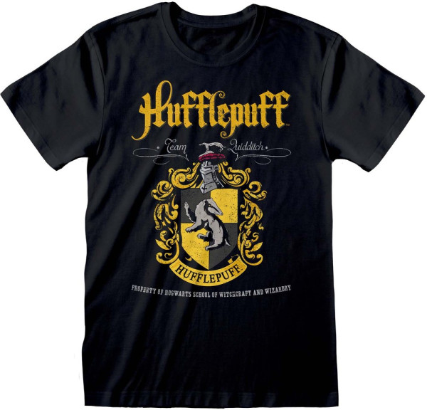 Harry Potter - Hufflepuff Crest T-Shirt Black