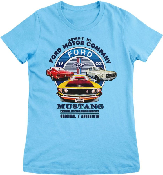 Ford T-Shirt Mustang Circle Girly Tee AB-5-22548-M009