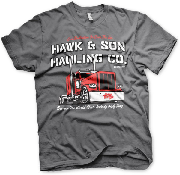 Over the Top Hawk & Son Hauling Co T-Shirt Dark-Grey