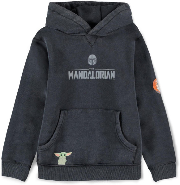 The Mandalorian - The Child Girls Patched Hoodie Black