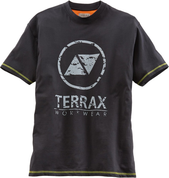 Terrax Workwear T-Shirt Schwarz/Limette