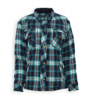 Bores Female Lumberjack Damen Jacke Hemd in Holzfäller Optik Blue