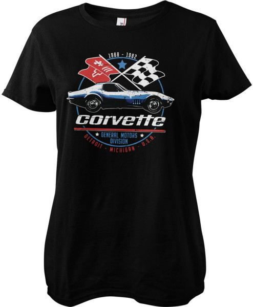 Corvette Damen T-Shirt C3 Gm Division Girly Tee GM-5-CORV012-H62-10