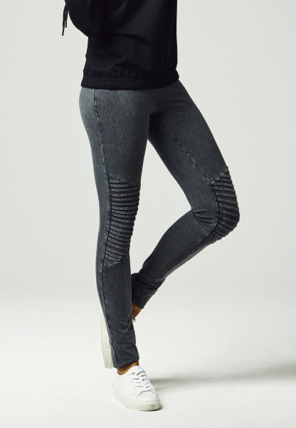 Urban Classics Women Leggings Ladies Denim Jersey Leggings Darkgrey