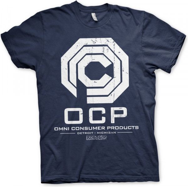 Robocop Omni Consumer Products T-Shirt Navy