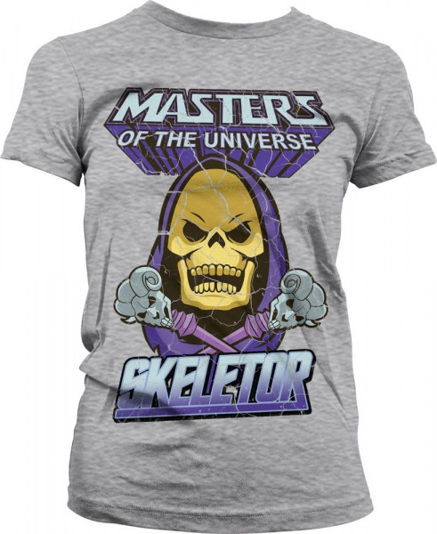 Masters Of The Universe Skeletor Girly Tee Damen T-Shirt Heather-Grey