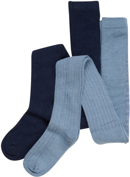 Minymo Kinder Strumpfhose Wool Stocking Rib 2-Pack 5979