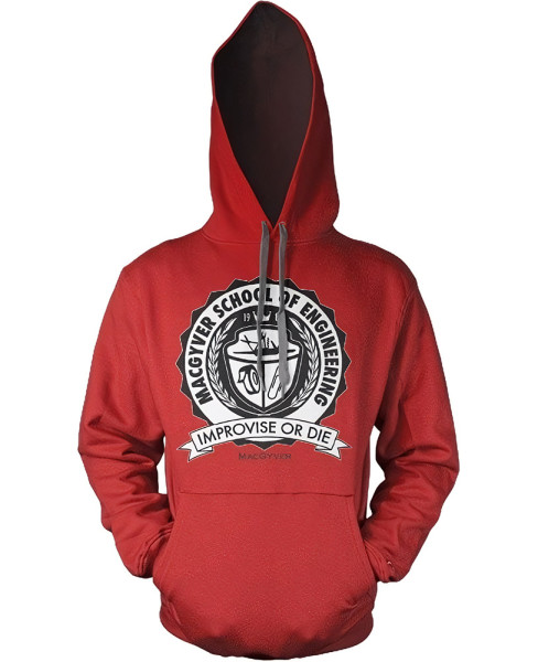 MacGyver School Of Engineering Hoodie Red