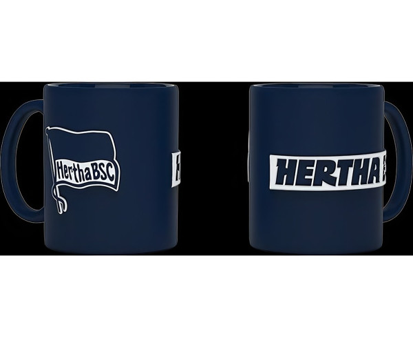 Hertha BSC Berlin Tasse Relief Logo Navy 3023425