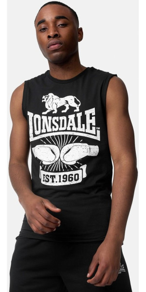 Lonsdale Tanktop Cleator ärmelloses T-Shirt schmale Passform