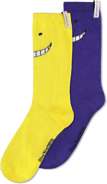 Assassination Classroom - Men's Crew Socks (2Pack) Multicolor